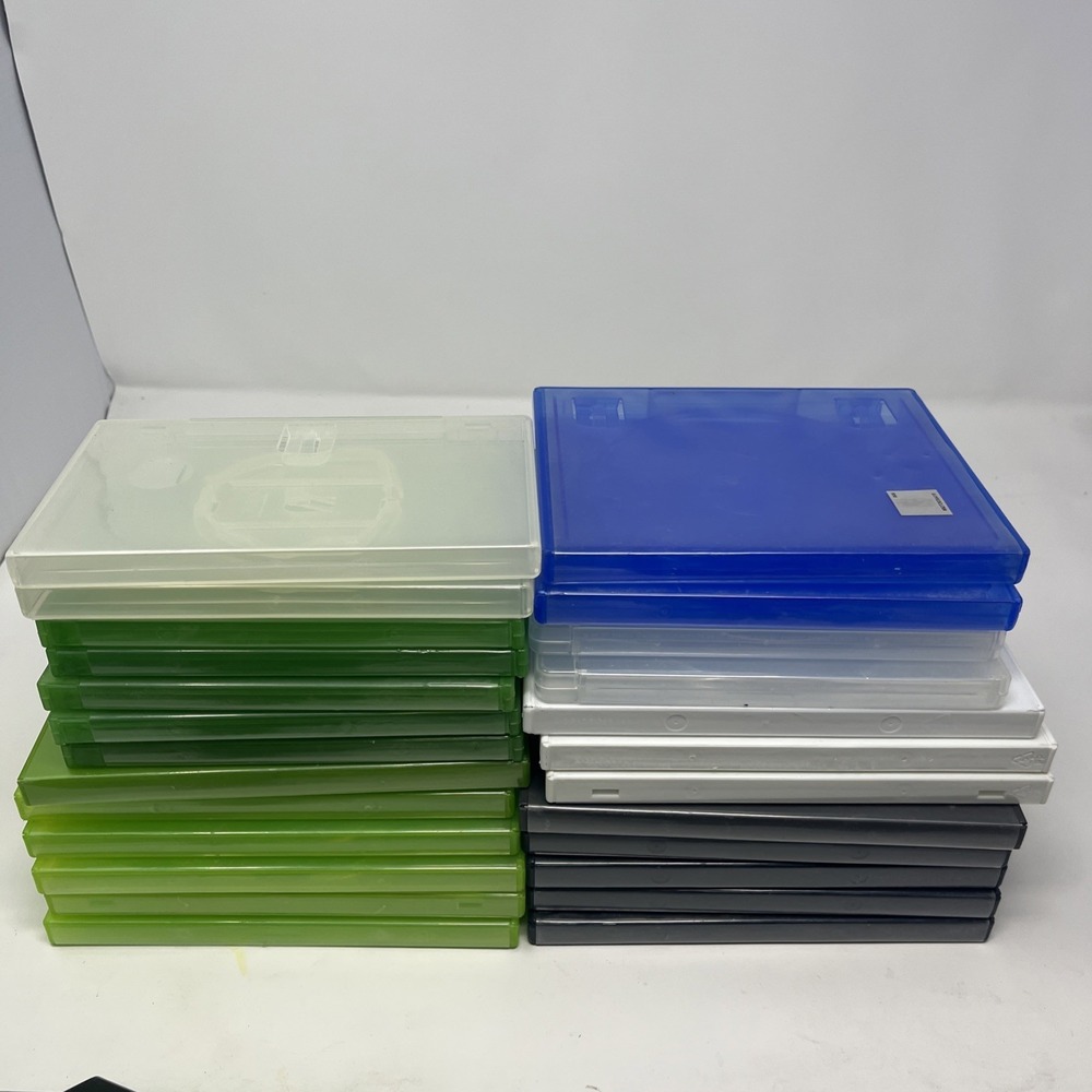 Empty Replacement Game Cases Lot of 23 PS2 PS4 Wii Xbox One PSP GameCube